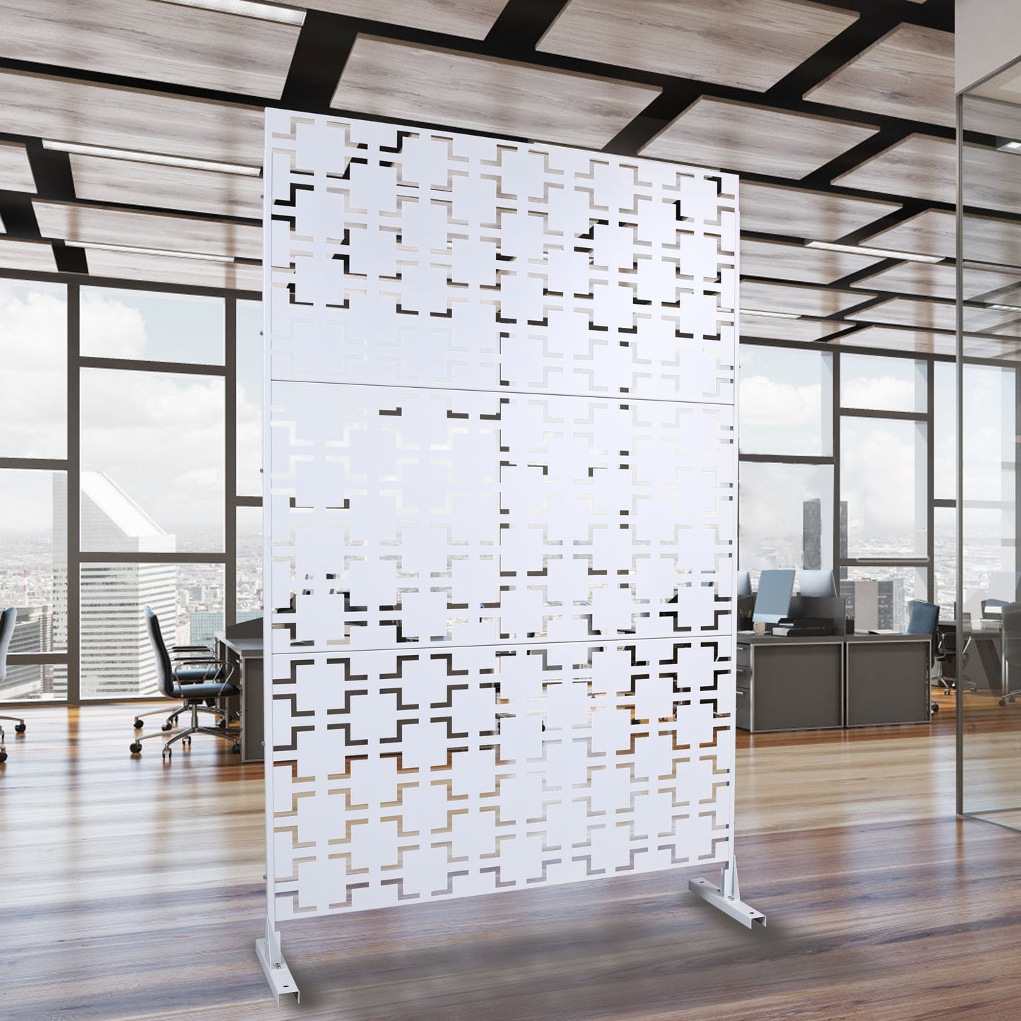 Sturdy Metal Outdoor and Indoor Privacy Screen