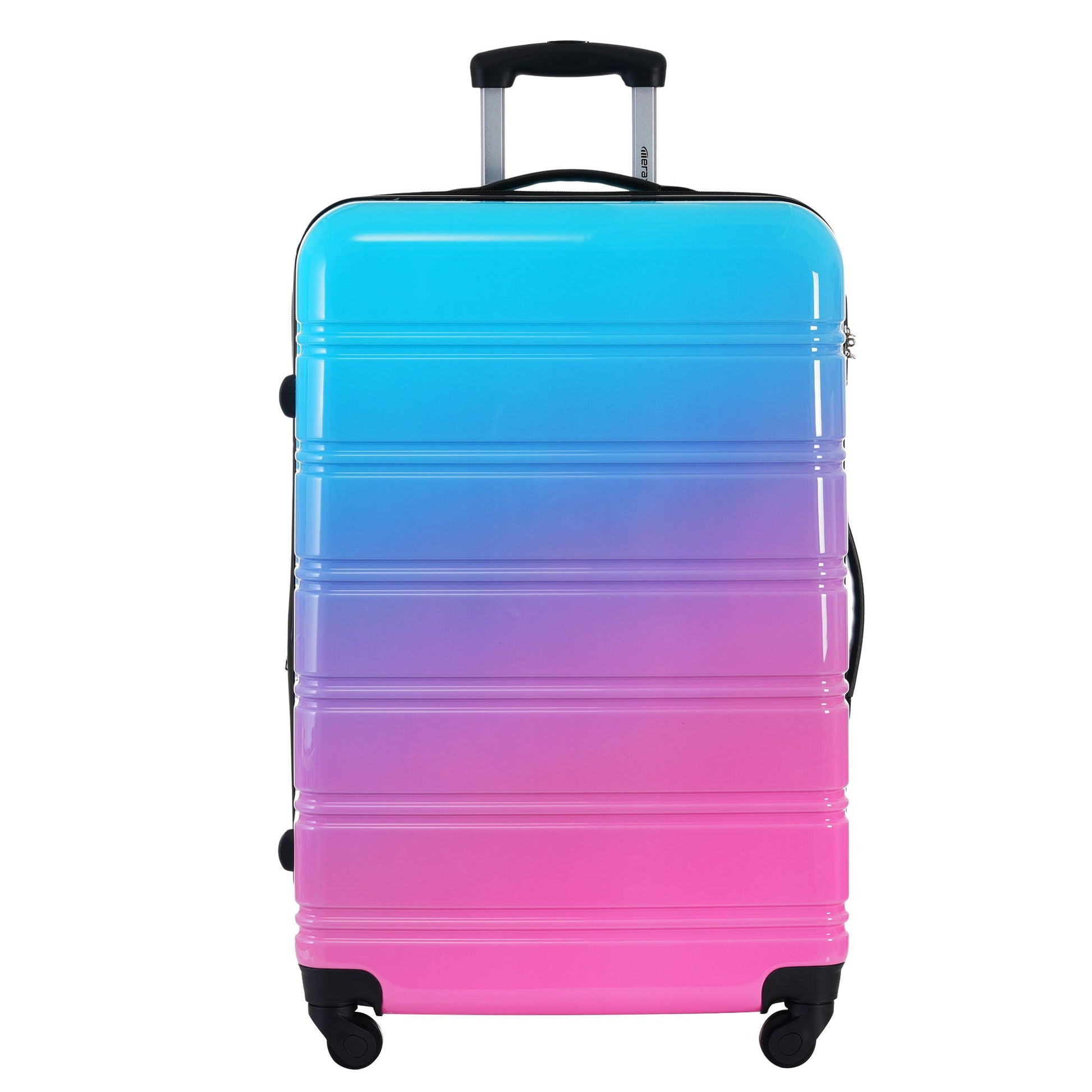 HouseOfZazla hardshell luggage set 3-piece gradient blue to pink with spinner wheels on Tampa Home & Garden Store
