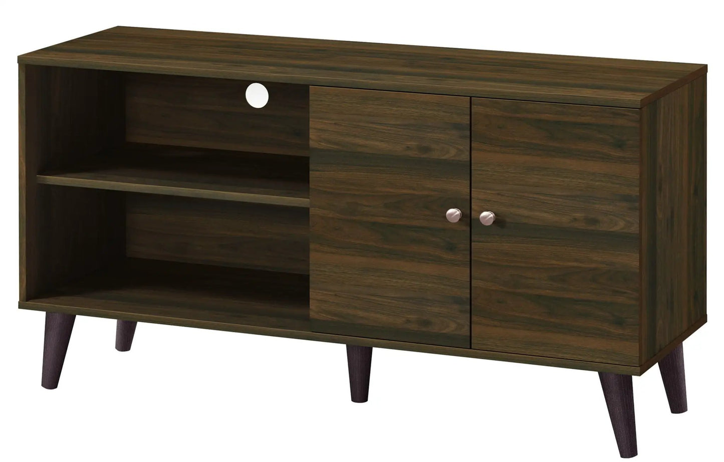 Amidon TV Stand With Storage Shelves and Cabinet