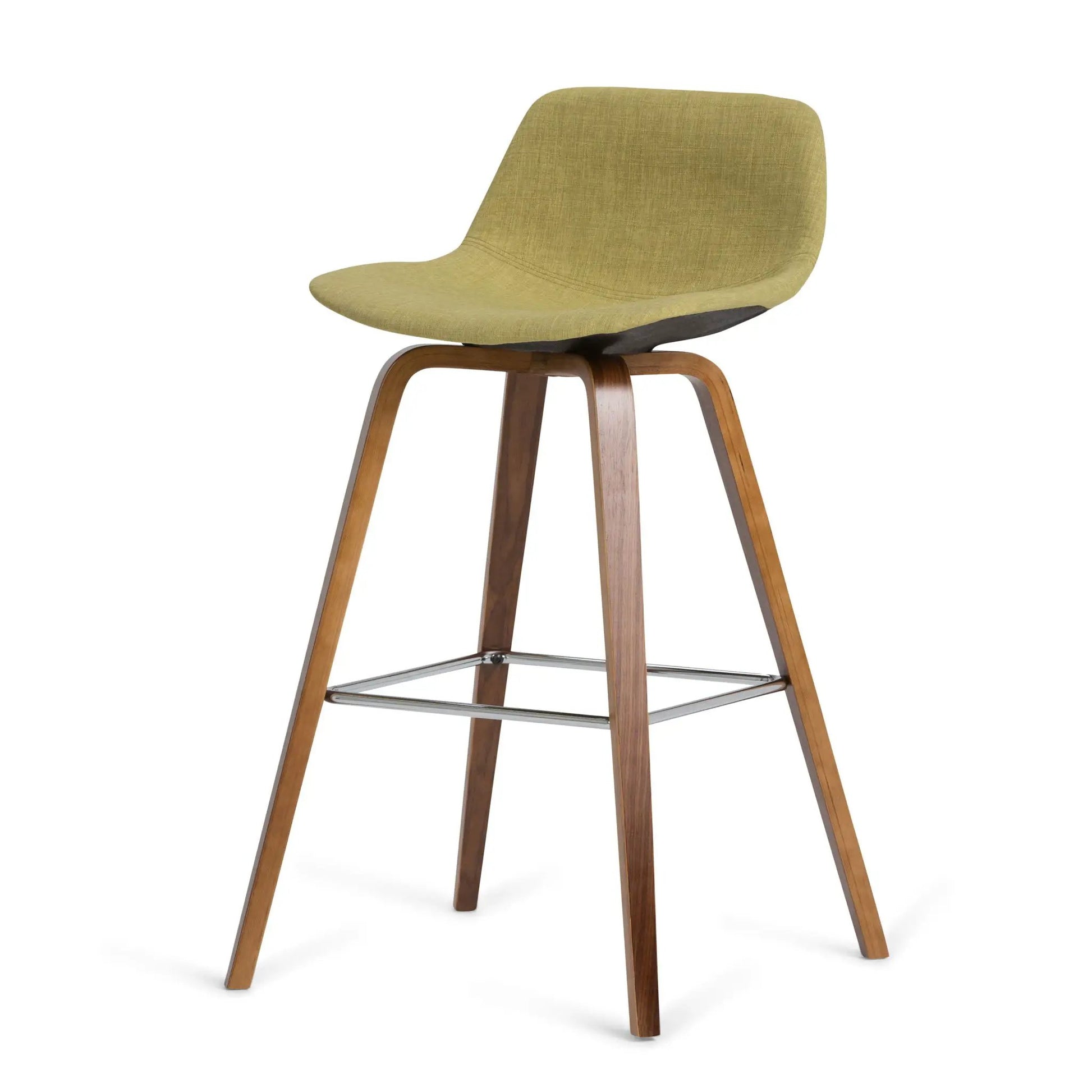 Randolph Bentwood counter stool set of 2, olive fabric, wood legs, Unique Piece Furniture on Tampa Home & Garden Store