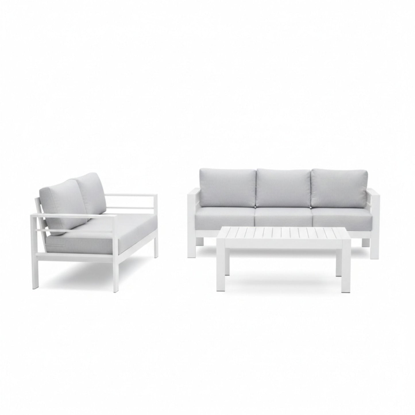 Outdoor Iron Patio Set With The Thick Cushions