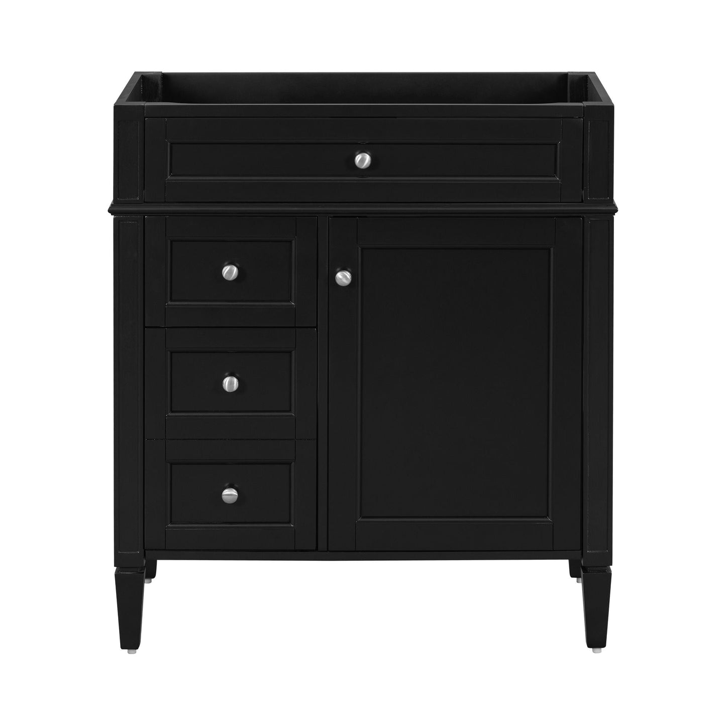 Solid Wood Bathroom Vanity and Two Drawers
