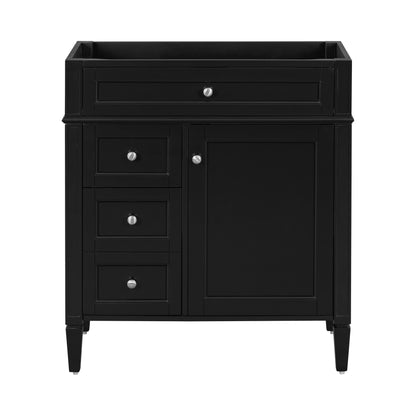 Solid Wood Bathroom Vanity and Two Drawers