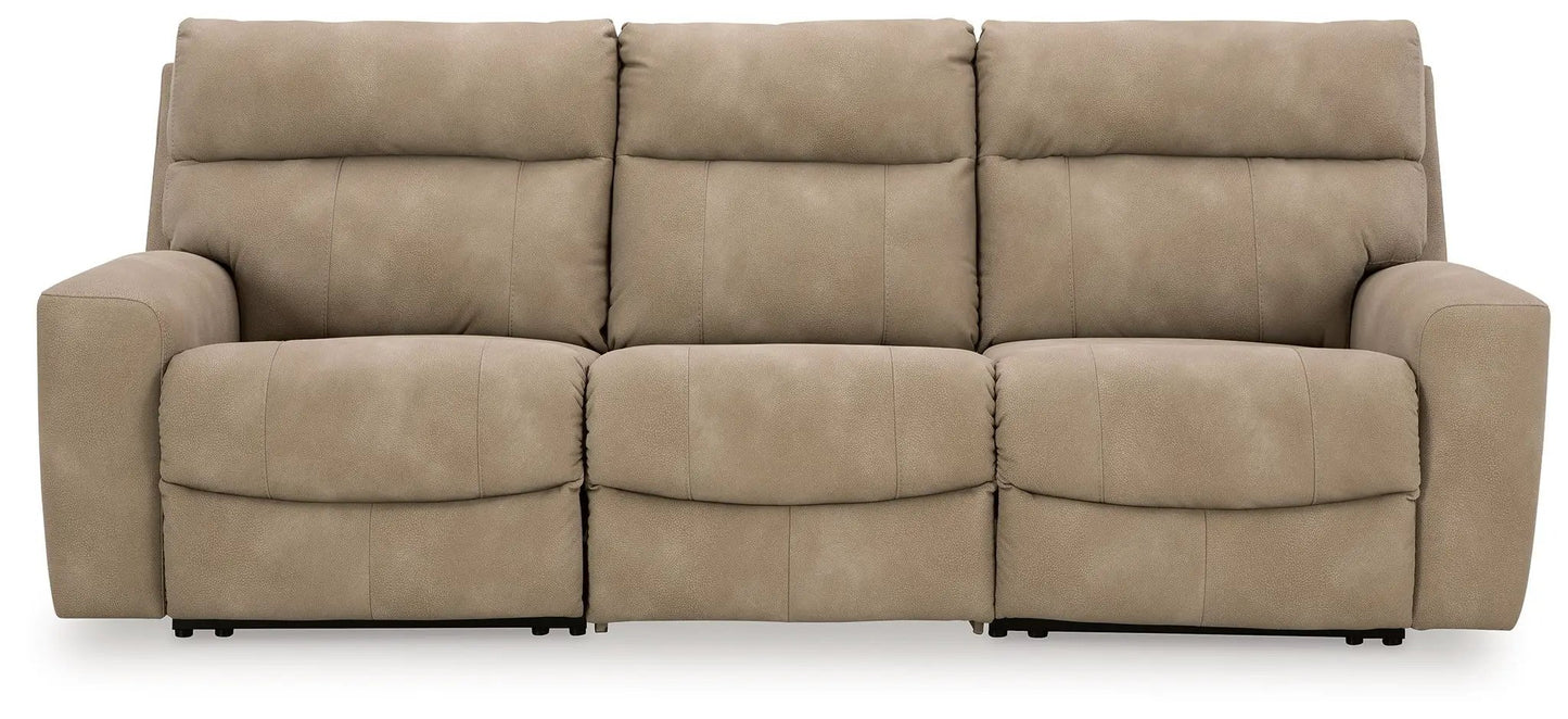 Next-Gen Durapella reclining sectional beige upholstery by Unique Piece Furniture on Tampa Home & Garden Store