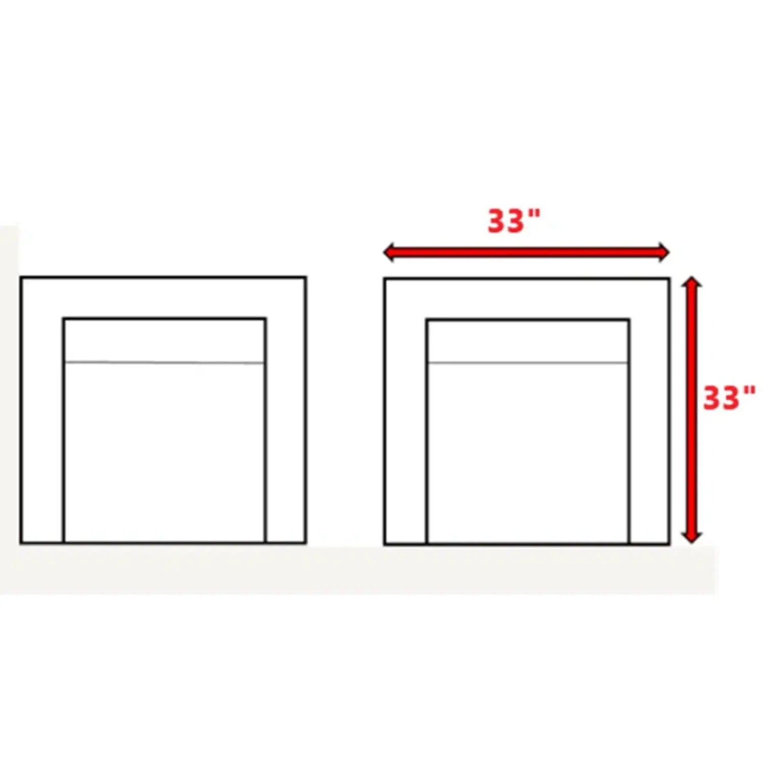 Two patio arm chairs with cushions, black-outline, 33 in width, Unique Piece Furniture on Tampa Home & Garden Store