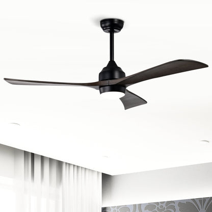 52in solid wood blade ceiling fan with integrated light and remote by HouseOfZazla on Tampa Home & Garden Store