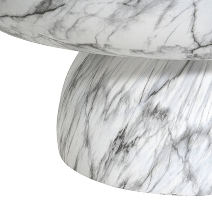 MGO faux marble outdoor coffee table with gray veining on Tampa Home & Garden Store