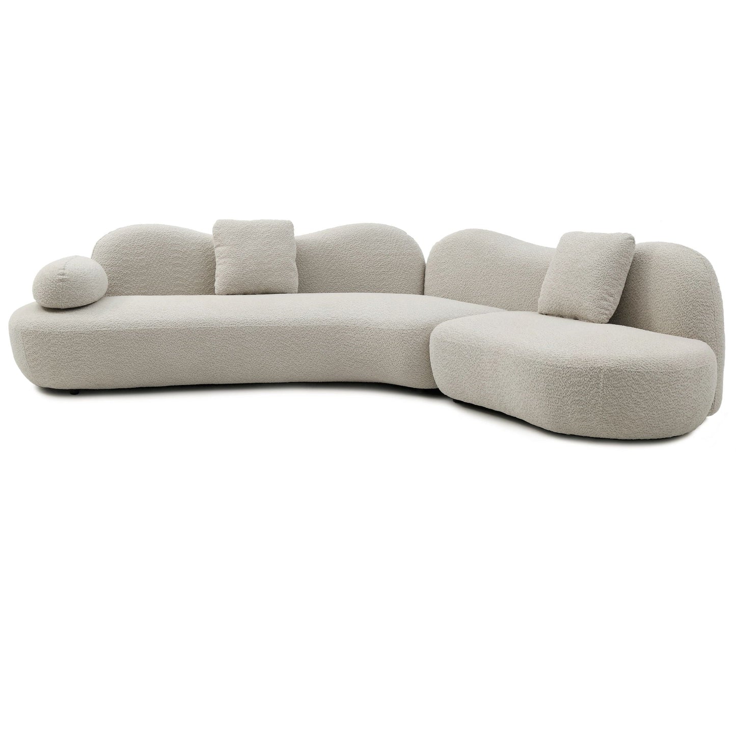 Modern Curved Modular Sofa Set for a Living Room