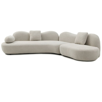 Modern Curved Modular Sofa Set for a Living Room