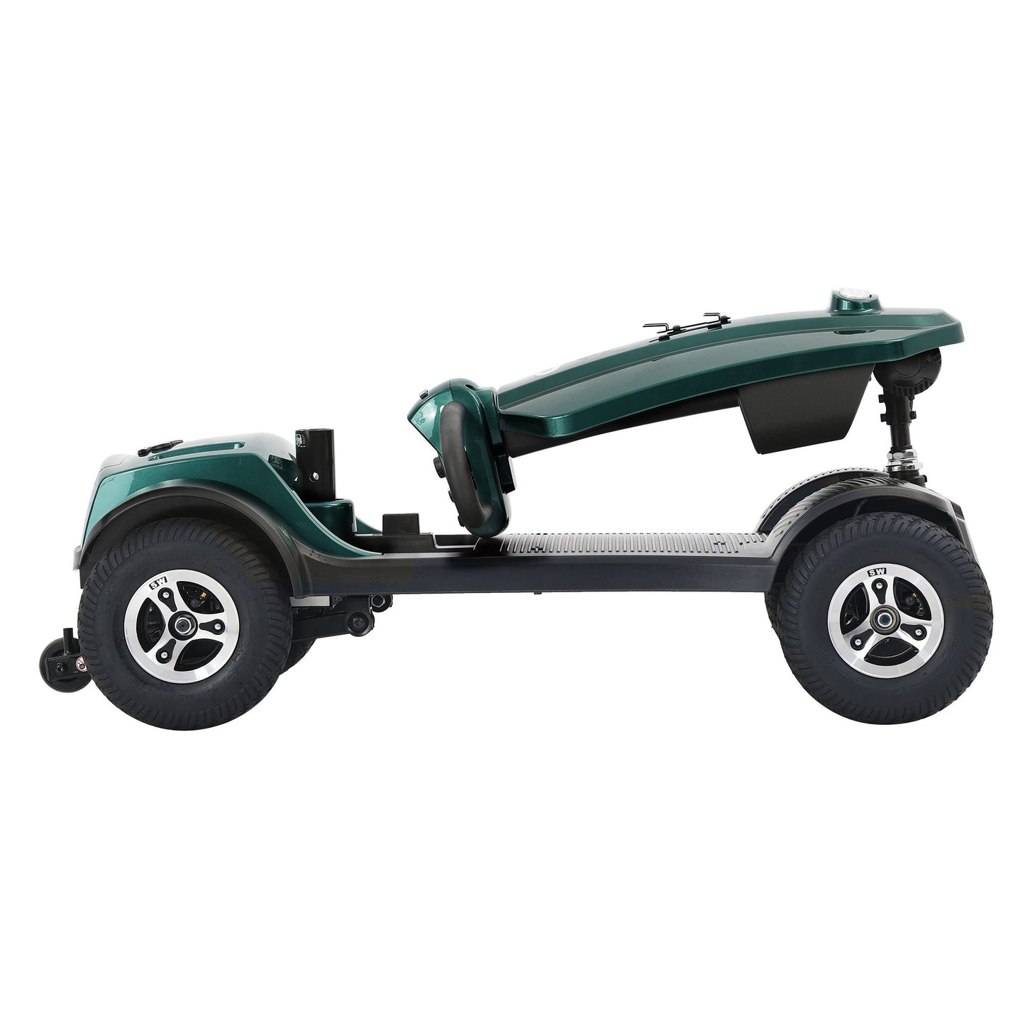 Compact 4 Wheel Mobility Scooter and a Basket