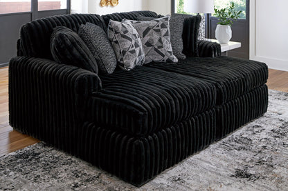 Midnight Madness Sectional and Jumbo Corduroy