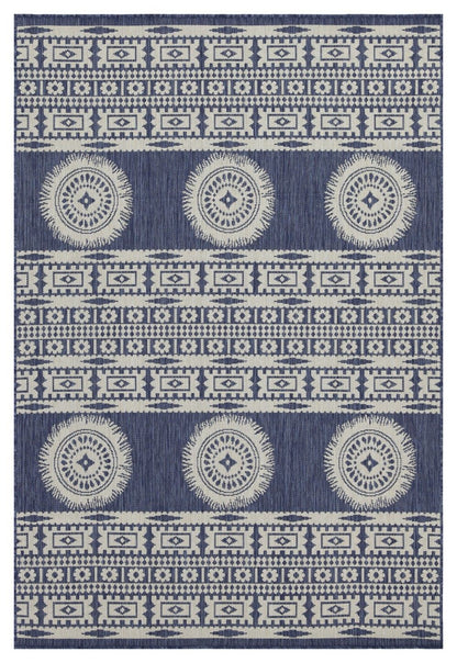 Sunshine Indoor and Outdoor Area Rug in Blue