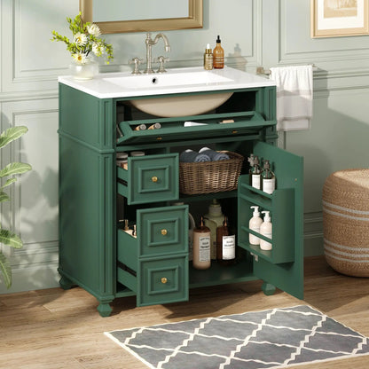 Bathroom Vanity with Sink and Soft Close Doors