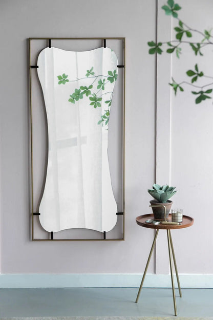 Poppy Mirror With Metal Frame Design Bathroom