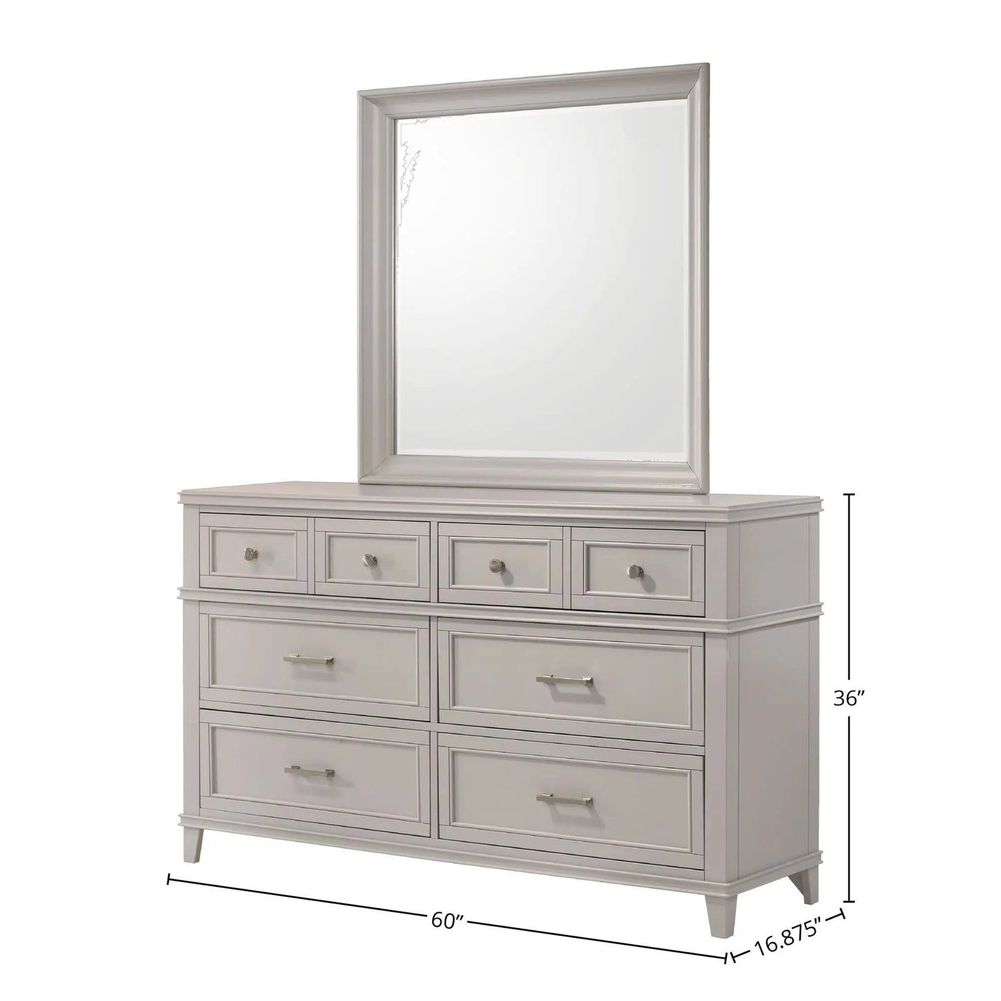 Six Drawer Dresser With Ample Storage Space
