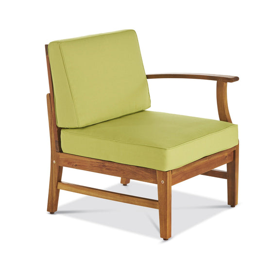the Perla Acacia Wood Patio Armchair for Outdoors