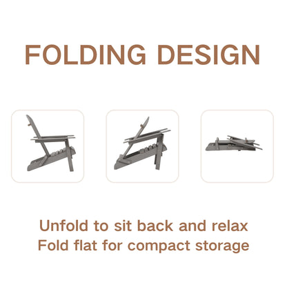 Oversized Folding Adirondack Chair for Patio