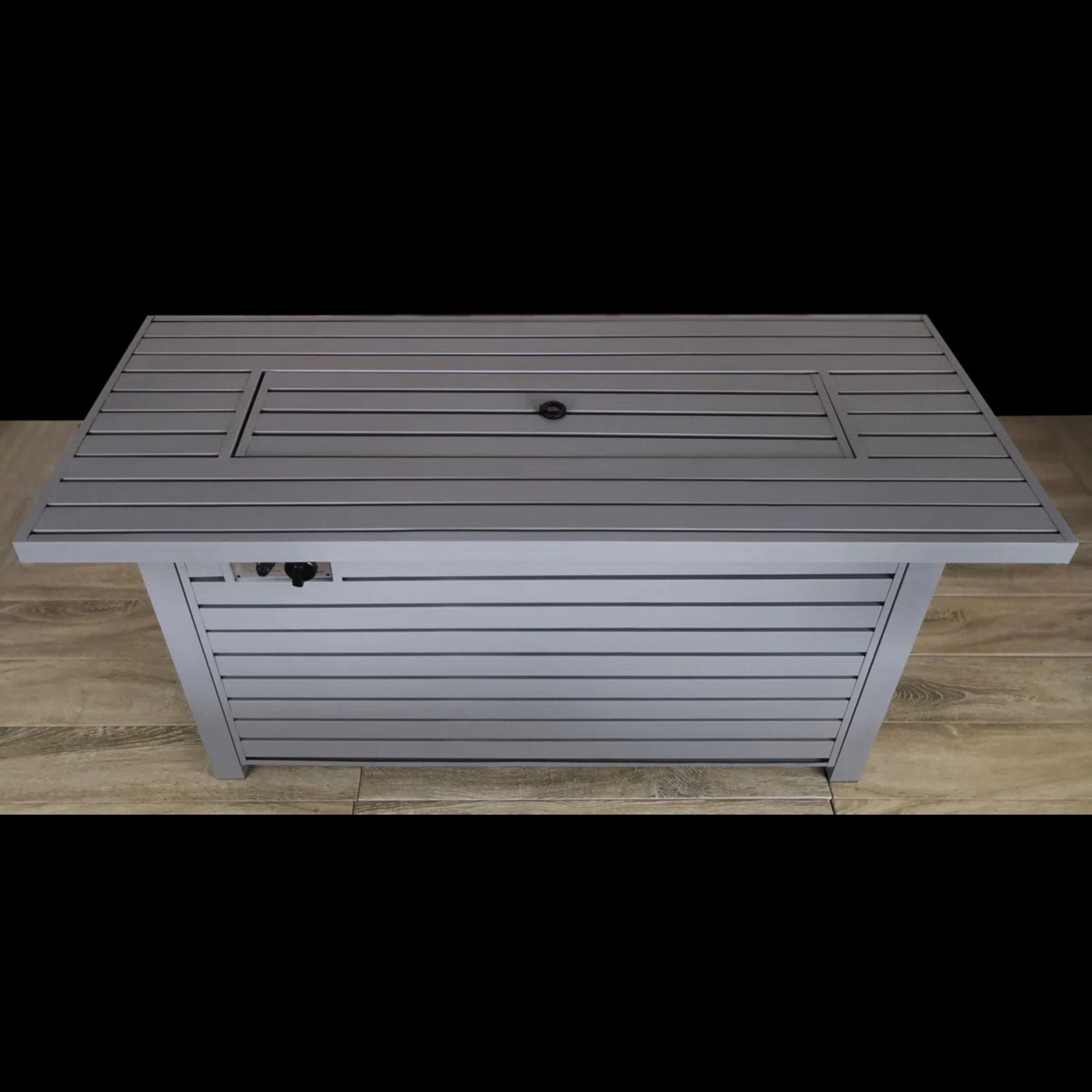 Propane or Gas Outdoor Fire Pit Table With Lid