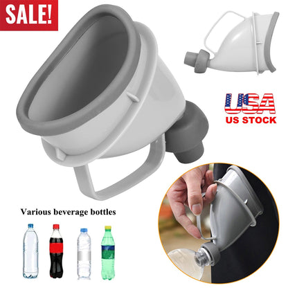 Unisex potty pee funnel portable urinal device GemGear grey for adults car camping travel on Tampa Home & Garden Store