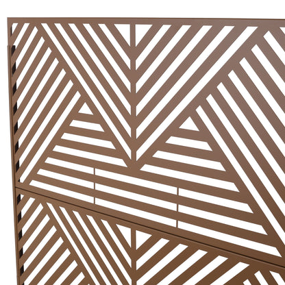 Freestanding Metal Privacy Screen and Stand