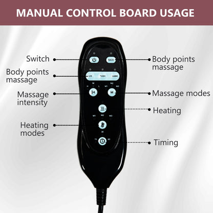 Comfortmax lift recliner remote by HouseOfZazla in black with massage and heating controls on Tampa Home & Garden Store