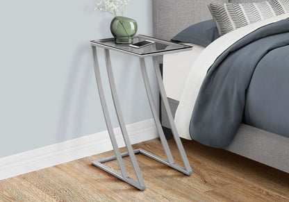 C Shaped Accent Table Sturdy Construction