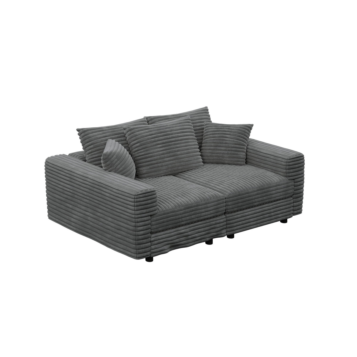 Convertible Sofa With Deep Seat and Pillows