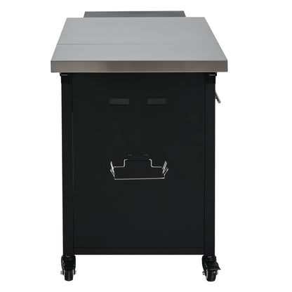 Foldable Outdoor Grill Cart and Prep Table