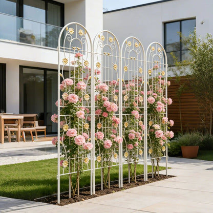 Metal Garden Trellis for Climbing Plants Outdoor