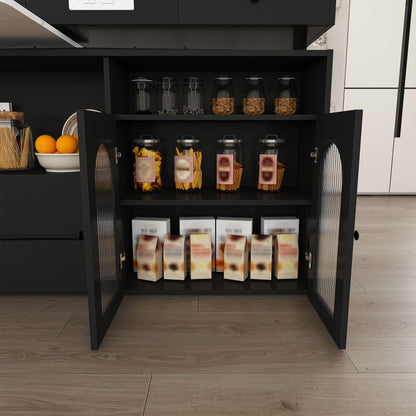 Kitchen Island with Extendable Rotating Table
