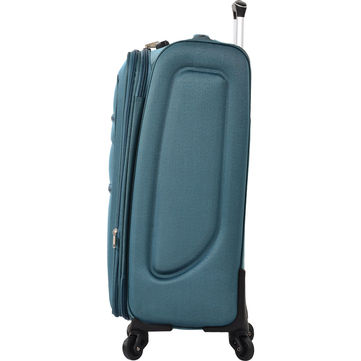 Softside expandable 3-piece luggage set upright spinner suitcase teal blue by HouseOfZazla on Tampa Home & Garden Store