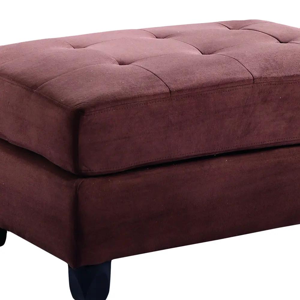 Chic Contemporary Storage Ottoman Tufted Cushion