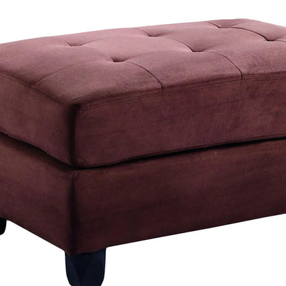 Chic Contemporary Storage Ottoman Tufted Cushion
