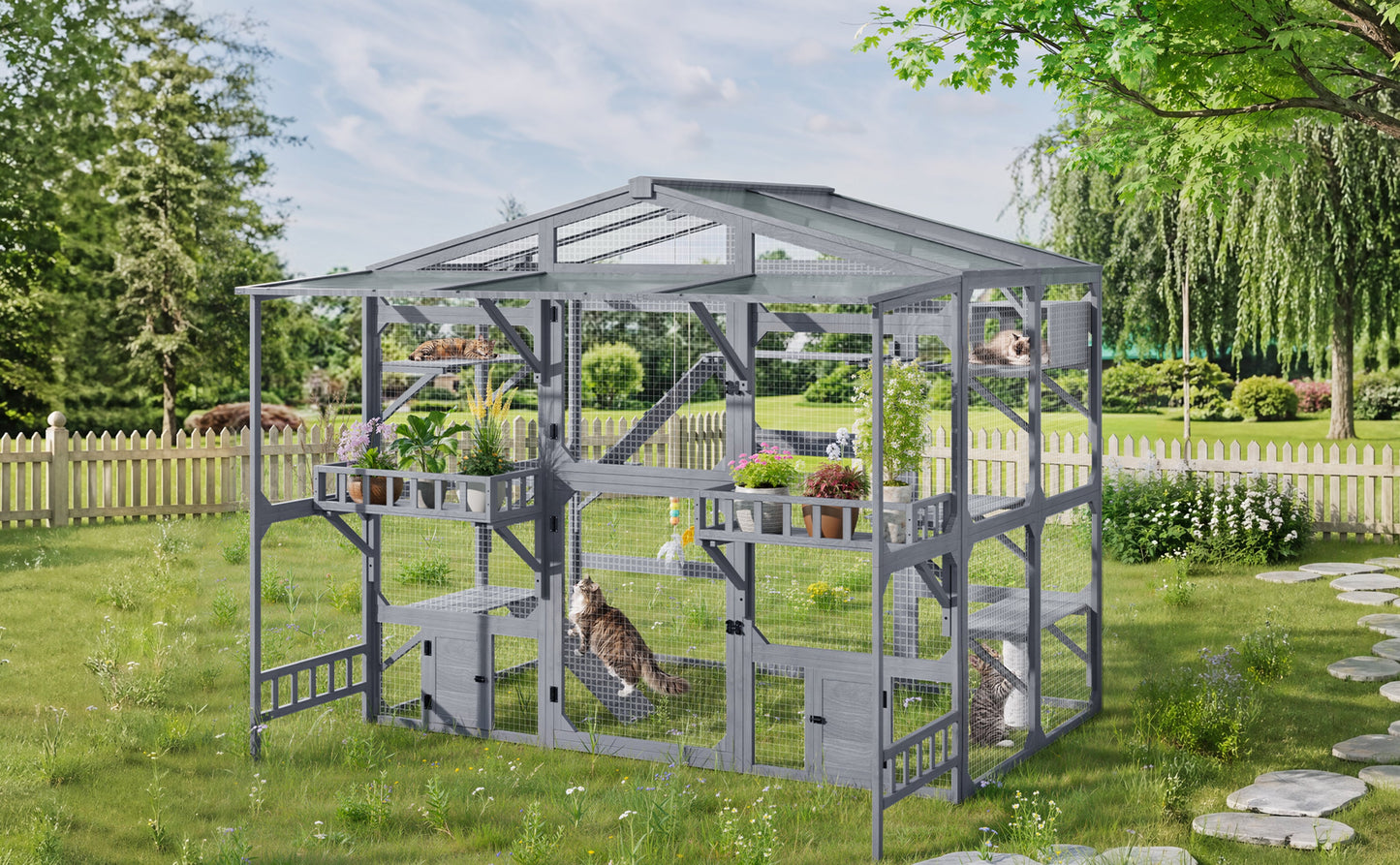 Premium Outdoor Catio and Shelter for the Cats