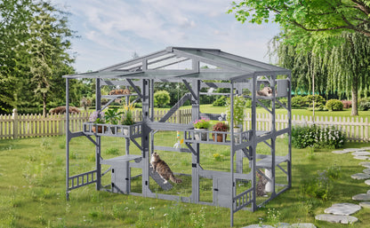 Premium Outdoor Catio and Shelter for the Cats