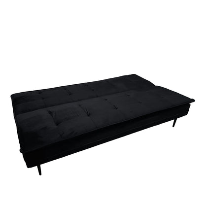 Gyuri Velvet Sofa and Black Upholstered Bed