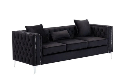 Lorreto Sofa With Tufted Detailing and Nailhead