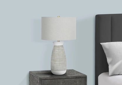 Table lamp ceramic base with gray shade, contemporary style Unique Piece Furniture on Tampa Home & Garden Store