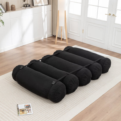 Adjustable Corduroy Convertible Floor Sofa