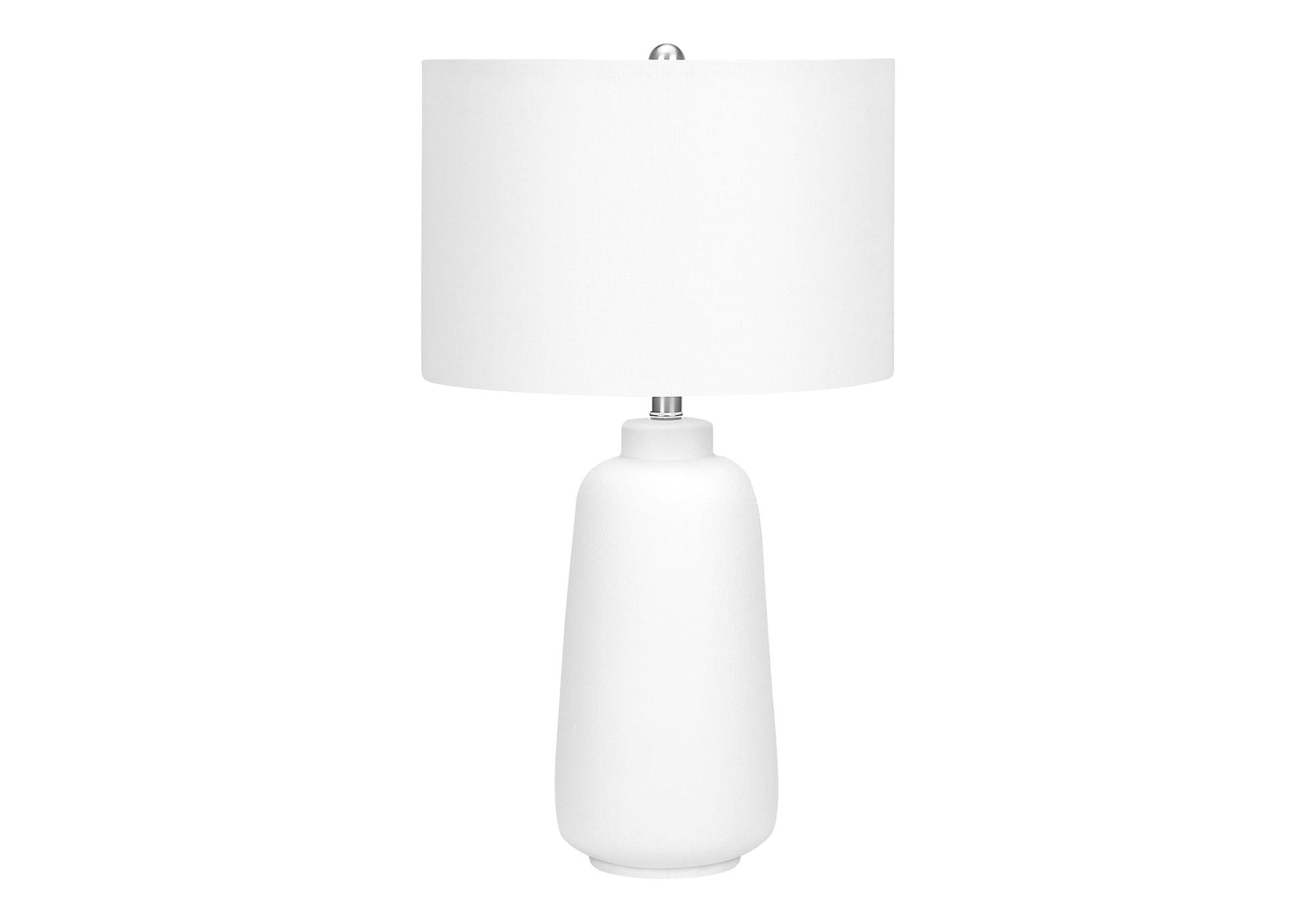Table lamp ceramic cream base with white fabric shade by HouseOfZazla on Tampa Home & Garden Store