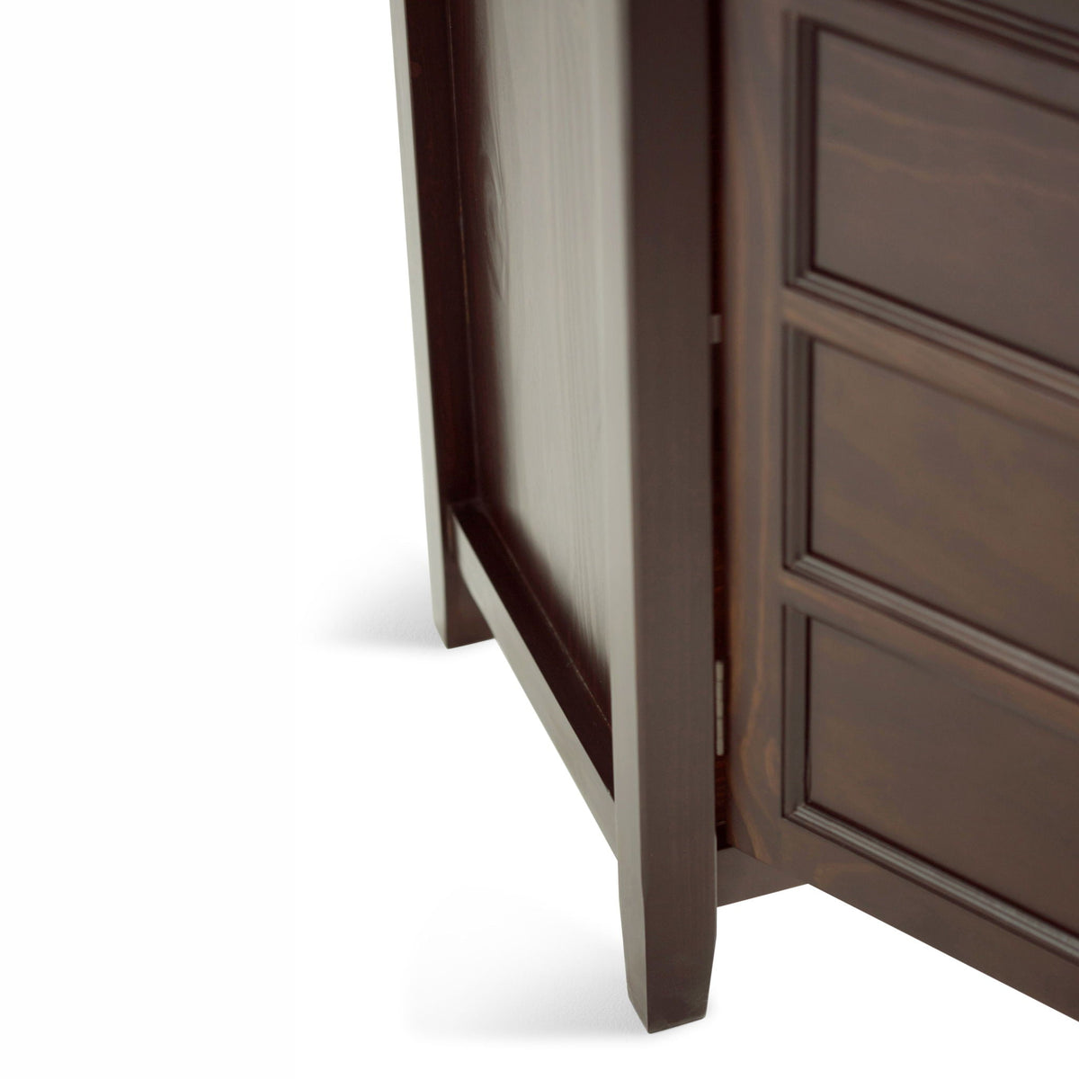 Handcrafted tall TV stand in dark espresso wood with storage by HouseOfZazla on Tampa Home & Garden Store