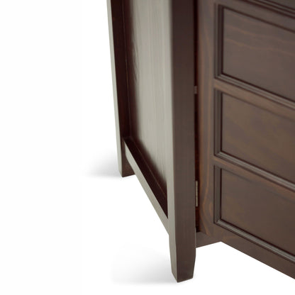 Handcrafted tall TV stand in dark espresso wood with storage by HouseOfZazla on Tampa Home & Garden Store