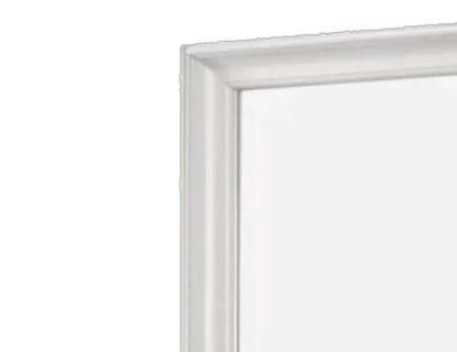 Square mirror with white framed edge and subtle ribbed detailing on Tampa Home & Garden Store