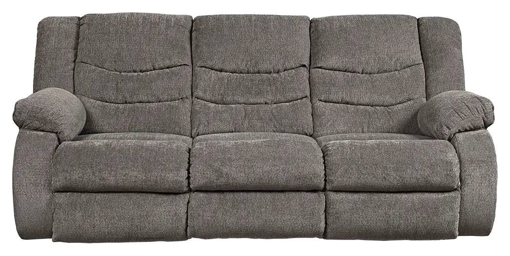 Tulen reclining sofa, three-seat gray textured fabric, Unique Piece Furniture on Tampa Home & Garden Store