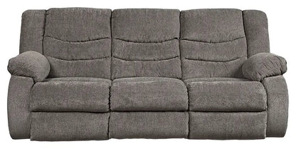 Tulen reclining sofa, three-seat gray textured fabric, Unique Piece Furniture on Tampa Home & Garden Store