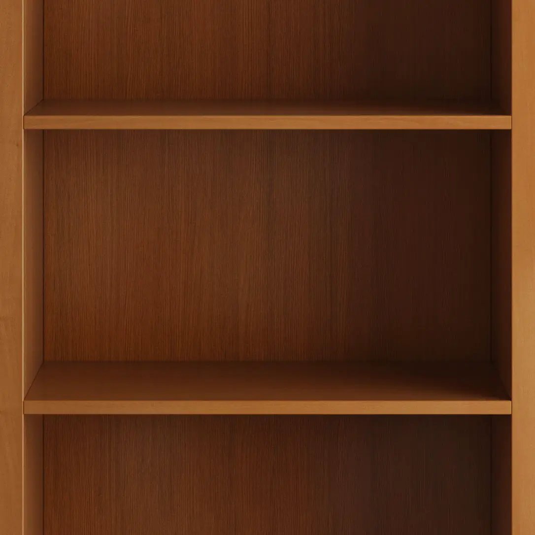 Amherst Five Shelf Bookcase Handcrafted Wood