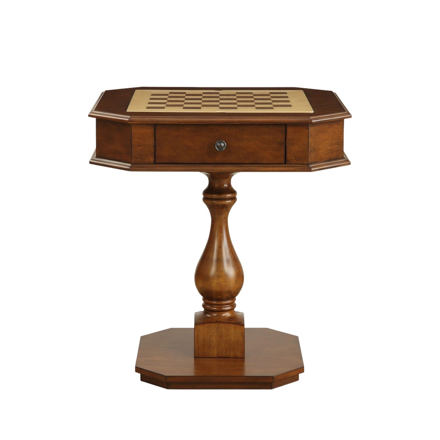 Wooden Reversible Chess And Checkers Table