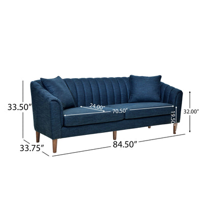 Contemporary Three Seater Sofa with Button Stitch