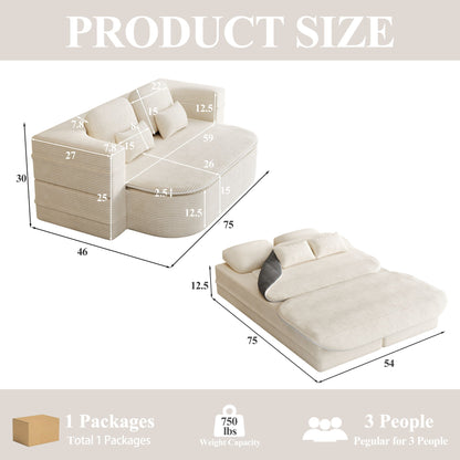Multi Functional Foldable Sofa Bed and Blanket