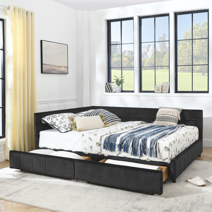 Mid-Century Upholstered Bed Frame and Backrest